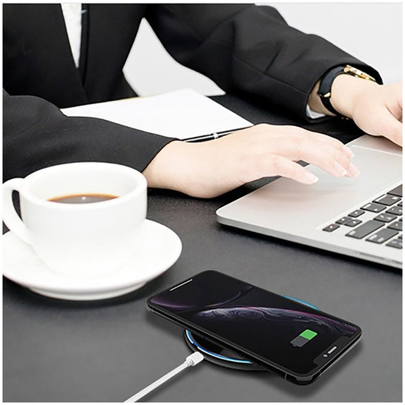 Wireless charger QI15W-C1 15W, white, Tech-Protect