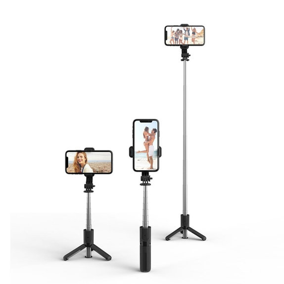 Selfie stick with tripod L02S, black, Tech-Protect