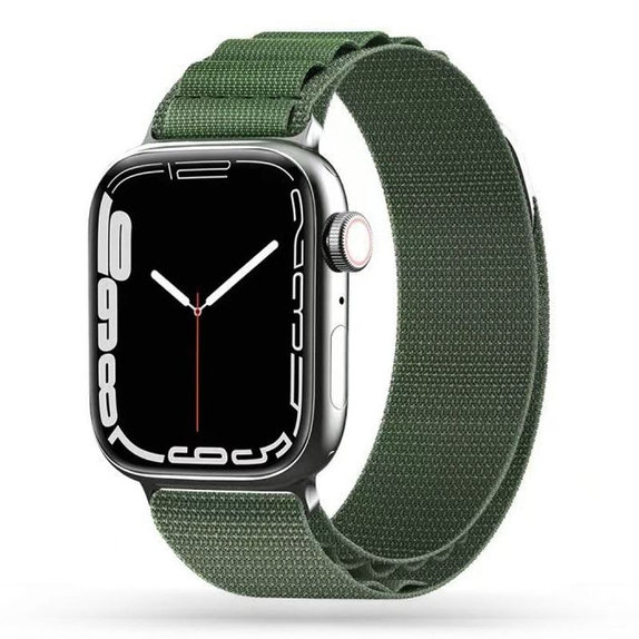 Strap Nylon Pro for Apple Watch 8 / 9 / 10 / 11 / Se / Ultra (44 / 45 / 46 / 49 mm), Military Green, Tech-Protect