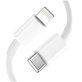 Wall charger C20W 2-PORT PD 20W / QC3.0 + Lightning Cable, white, Tech-Protect