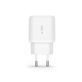 Wall charger C20W 2-PORT PD 20W / QC3.0 + USB-C Cable, white, Tech-Protect