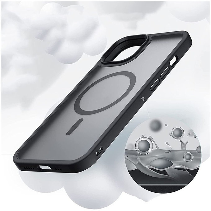 Case MagMat MagSafe for iPhone 13 Mini, Matte Black, Tech-Protect