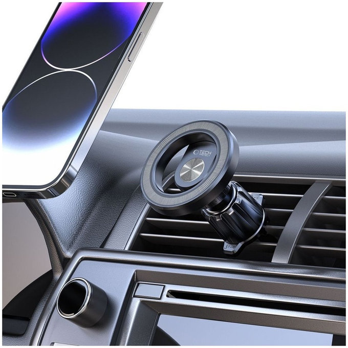Car mount N53 Magnetic MagSafe Vent, black, Tech-Protect