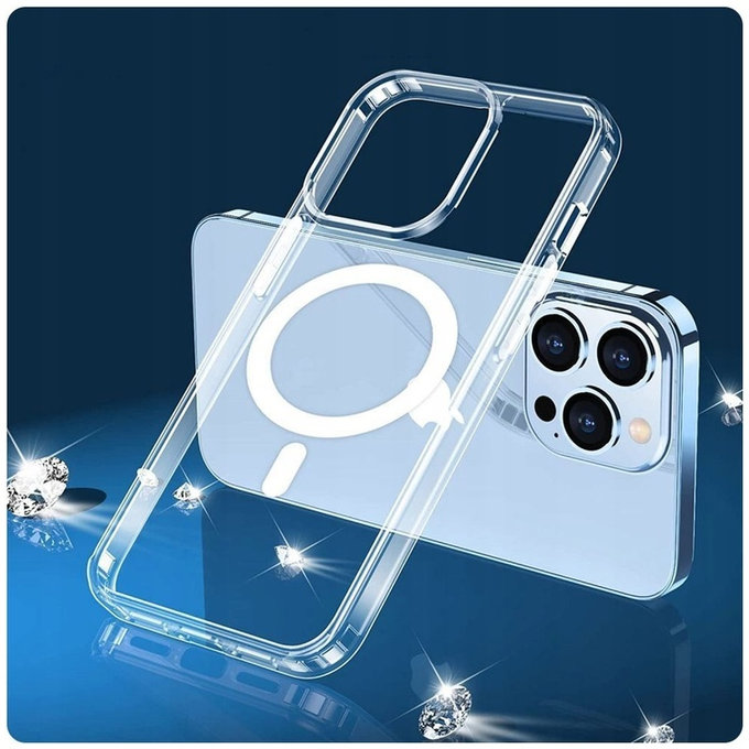 Case FlexAir Hybrid MagSafe for Samsung S23, clear, Tech-Protect