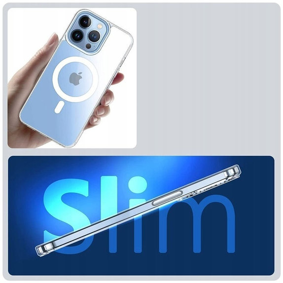 Case FlexAir Hybrid MagSafe for Samsung S23, clear, Tech-Protect