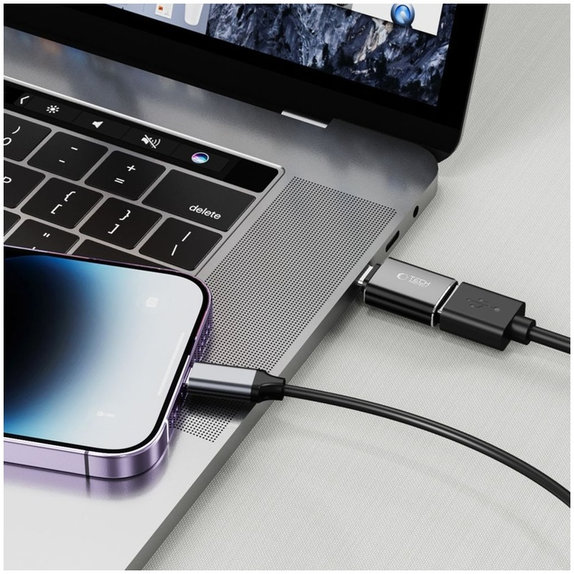 Adapter Ultraboost USB-C To USB Otg, black, Tech-Protect