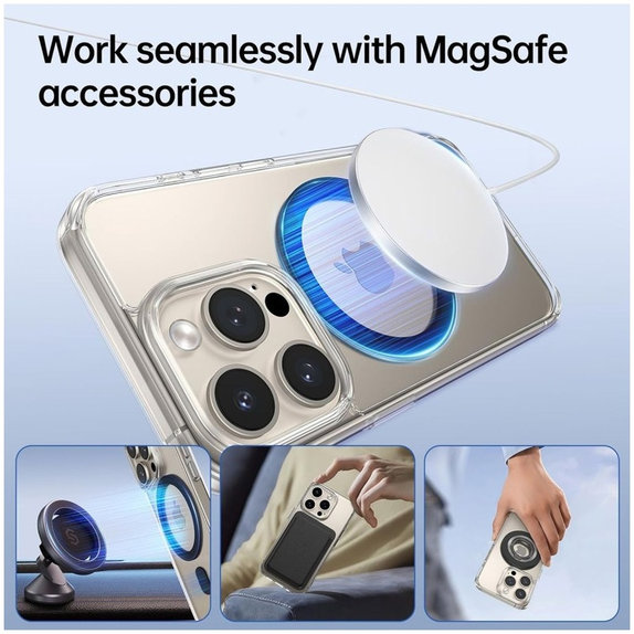 Magnetic MagSafe ring MagMat MagSafe, black, Tech-Protect