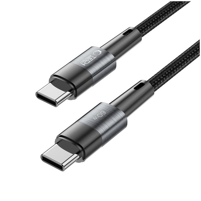 Cable Ultraboost USB-C Cable PD 60W / 3A 25CM, grey, Tech-Protect