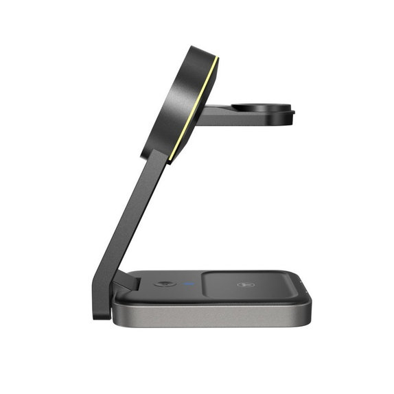 Wireless charger QI15W-A28 3IN1 Magnetic MagSafe, black, Tech-Protect