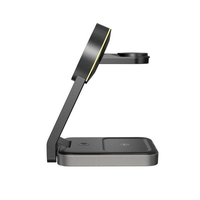 Wireless charger QI15W-A28 3IN1 Magnetic MagSafe, black, Tech-Protect