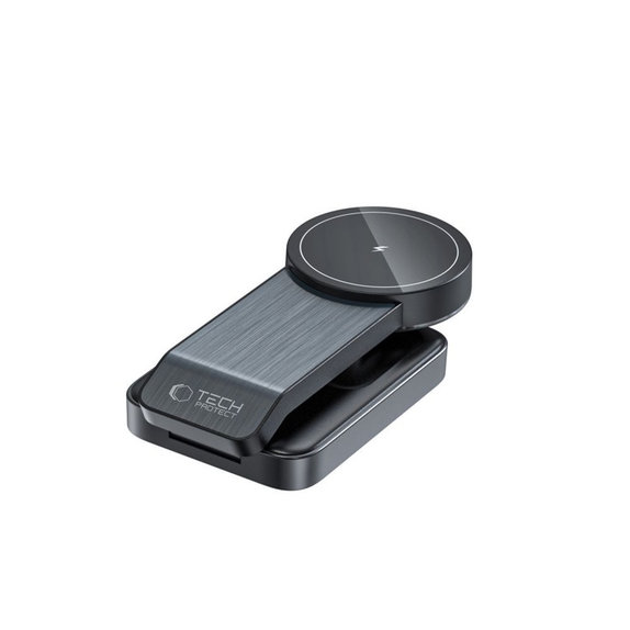 Wireless charger QI15W-A28 3IN1 Magnetic MagSafe, black, Tech-Protect