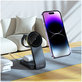 Wireless charger QI15W-A28 3IN1 Magnetic MagSafe, black, Tech-Protect