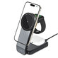 Wireless charger QI15W-A28 3IN1 Magnetic MagSafe, black, Tech-Protect