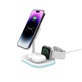 Wireless charger QI15W-A27 3IN1 Magnetic MagSafe, white, Tech-Protect