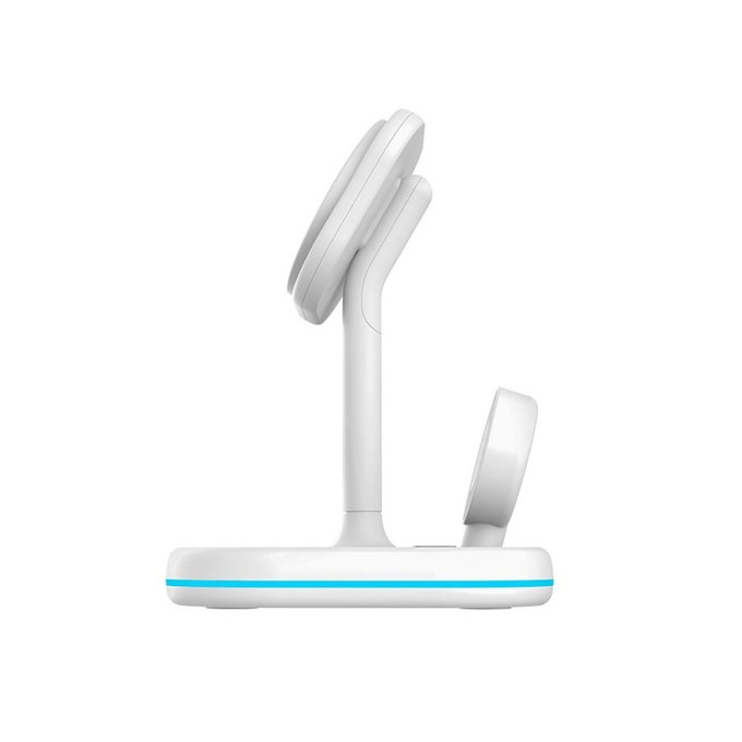 Wireless charger QI15W-A27 3IN1 Magnetic MagSafe, white, Tech-Protect