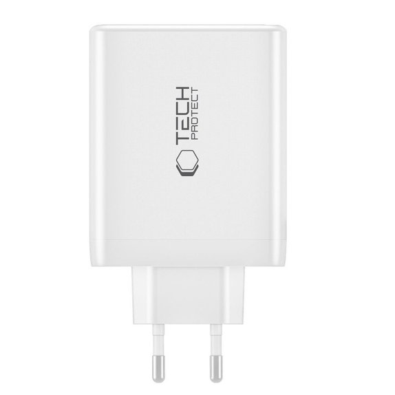 Wall charger NC100W-GAN 4-PORT PD 100W / QC3.0, black, Tech-Protect