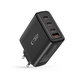 Wall charger NC100W-GAN 4-PORT PD 100W / QC3.0, black, Tech-Protect