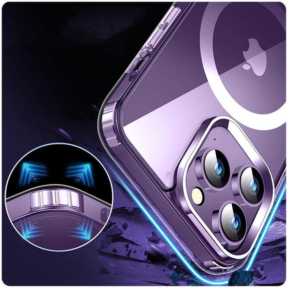 Case FlexAir Hybrid MagSafe for Samsung S24, clear, Tech-Protect
