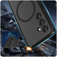 Case MagMat MagSafe for Samsung S24, Matte Black, Tech-Protect
