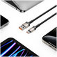 Cable Ultraboost Evo USB-C Cable 100W/5A 200cm, Titanium, Tech-Protect