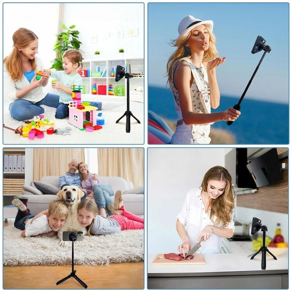 Selfie stick with tripod L06S MagSafe, black, Tech-Protect