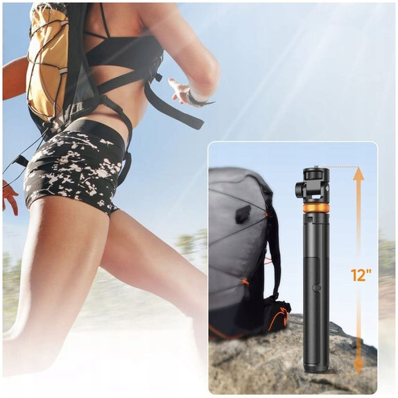 Selfie stick with tripod L03S, white, Tech-Protect