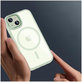 Case MagMat MagSafe for iPhone 15, green/clear, Tech-Protect