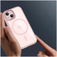 Case MagMat MagSafe for iPhone 15, pink/clear, Tech-Protect
