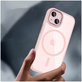 Case MagMat MagSafe for iPhone 15, pink/clear, Tech-Protect