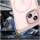 Case MagMat MagSafe for iPhone 15, pink/clear, Tech-Protect