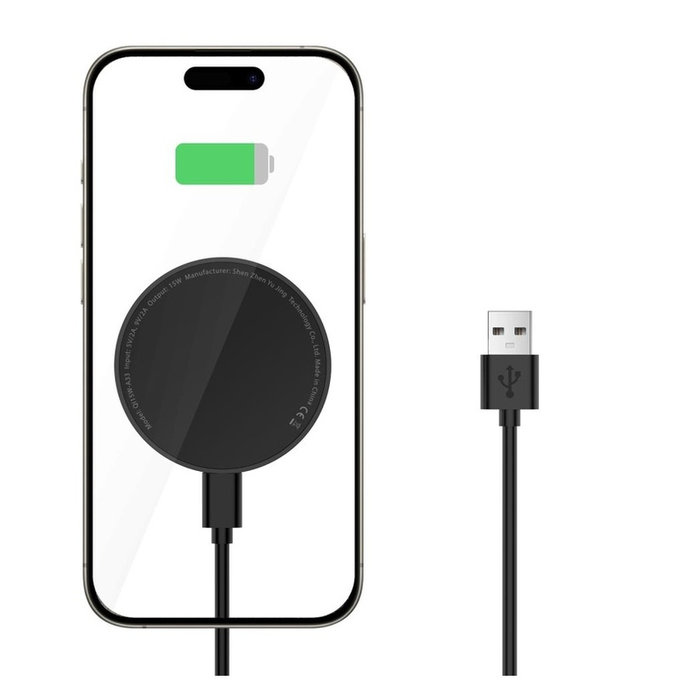 Wireless charger QI15W-A33 Magnetic MagSafe, black, Tech-Protect