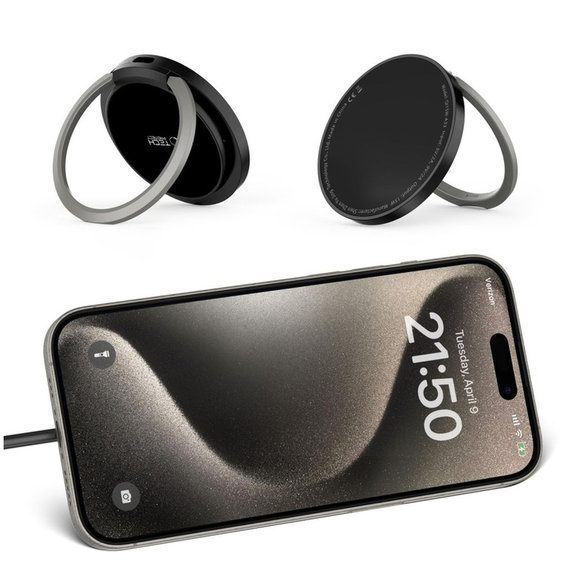 Wireless charger QI15W-A33 Magnetic MagSafe, black, Tech-Protect