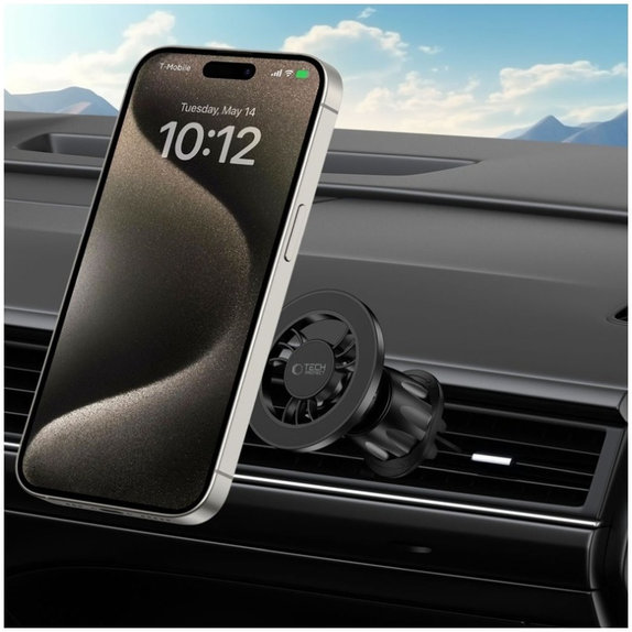 Car mount N56 Magnetic MagSafe Vent, black, Tech-Protect