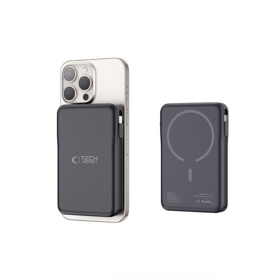 Power bank PB31 Lifemag MagSafe 10000mAh, black, Tech-Protect