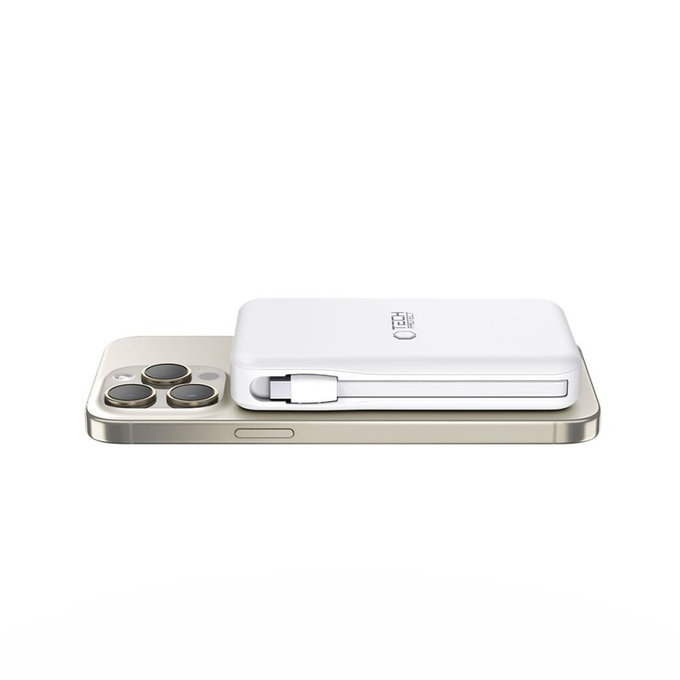 Power bank PB31 Lifemag MagSafe 10000mAh, white, Tech-Protect