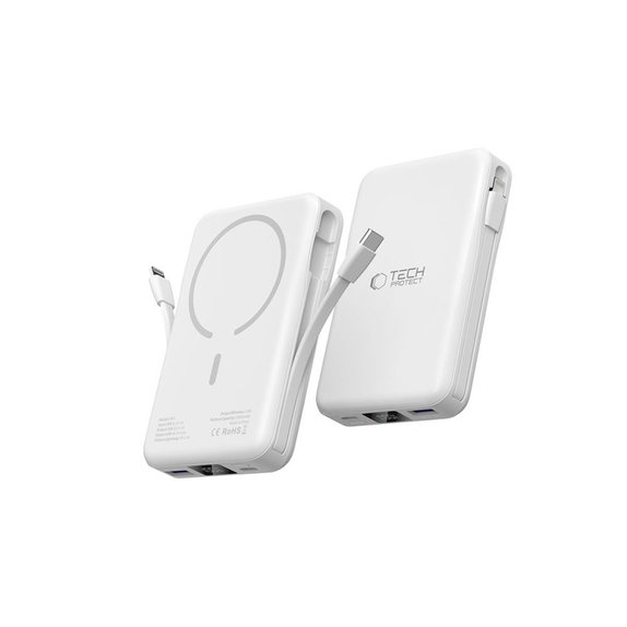 Power bank PB31 Lifemag MagSafe 10000mAh, white, Tech-Protect