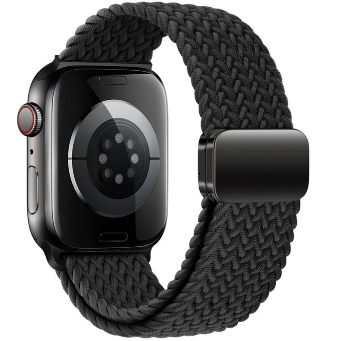 Strap Nylonmag for Apple Watch 8 / 9 / 10 / 11 / Se / Ultra (44 / 45 / 46 / 49 mm), black, Tech-Protect