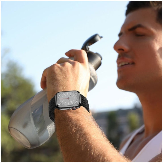 Strap Nylonmag for Apple Watch 8 / 9 / 10 / 11 / Se / Ultra (44 / 45 / 46 / 49 mm), black, Tech-Protect