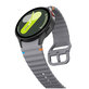 Strap Silicone Sport for Samsung Watch 4 / 5 / 5 Pro / 6 / 7 / FE, Crayon Grey, Tech-Protect