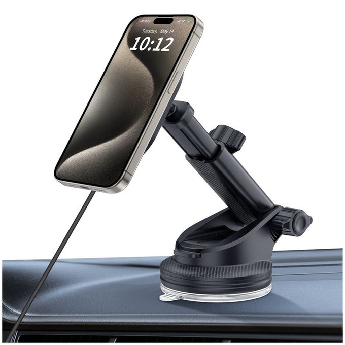 Car mount MM15W-V6 Magnetic MagSafe Dashboard & Vent 15W, Black/Interior, Tech-Protect