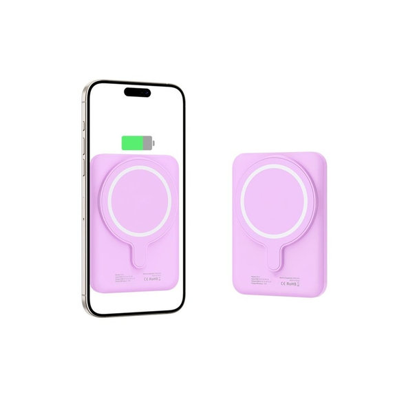 Power bank PB10 Lifemag MagSafe 5000mAh, Lilac, Tech-Protect