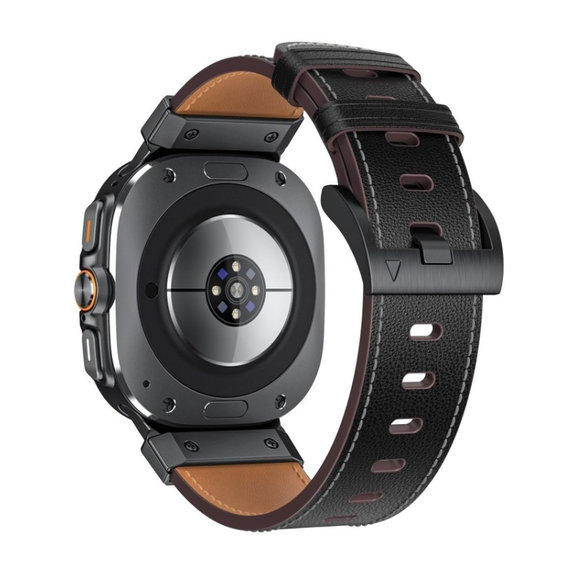 Strap Delta Pro for Samsung Watch Ultra 1 / 2 2024-2026 (47 mm) Leather, black, Tech-Protect