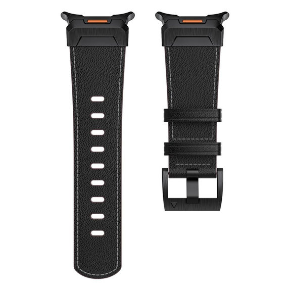 Strap Delta Pro for Samsung Watch Ultra 1 / 2 2024-2026 (47 mm) Leather, black, Tech-Protect