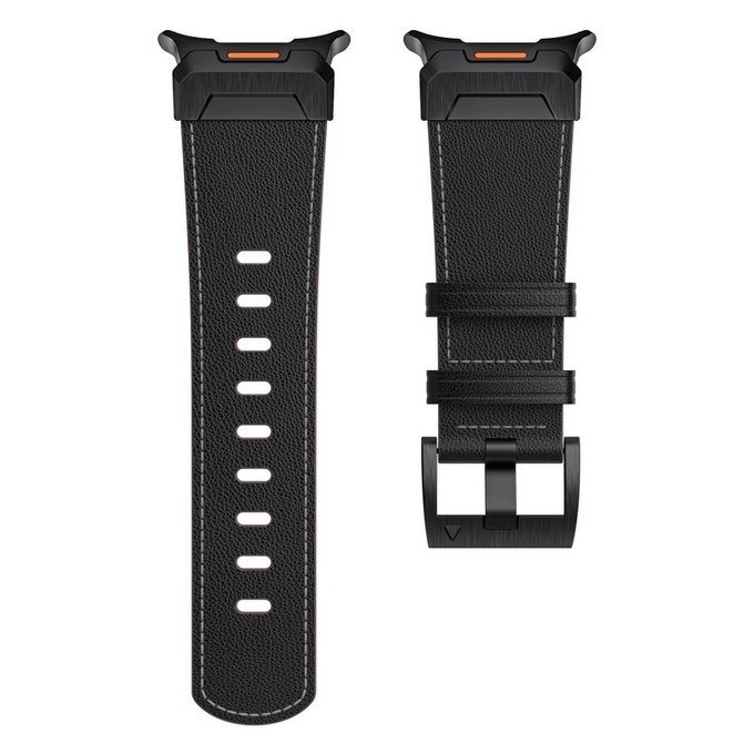 Strap Delta Pro for Samsung Watch Ultra 1 / 2 2024-2026 (47 mm) Leather, black, Tech-Protect