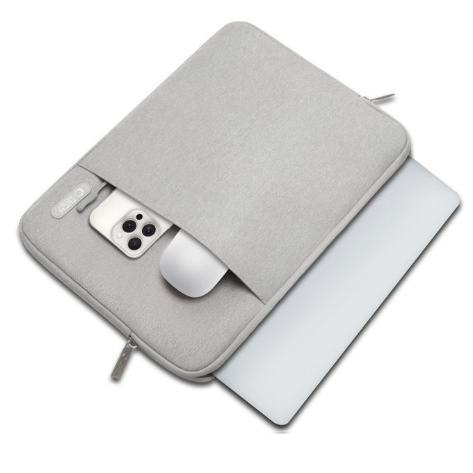 Laptop case Sleevy 13-14, Crayon Grey, Tech-Protect