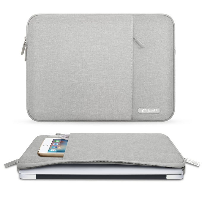 Laptop case Sleevy 13-14, Crayon Grey, Tech-Protect