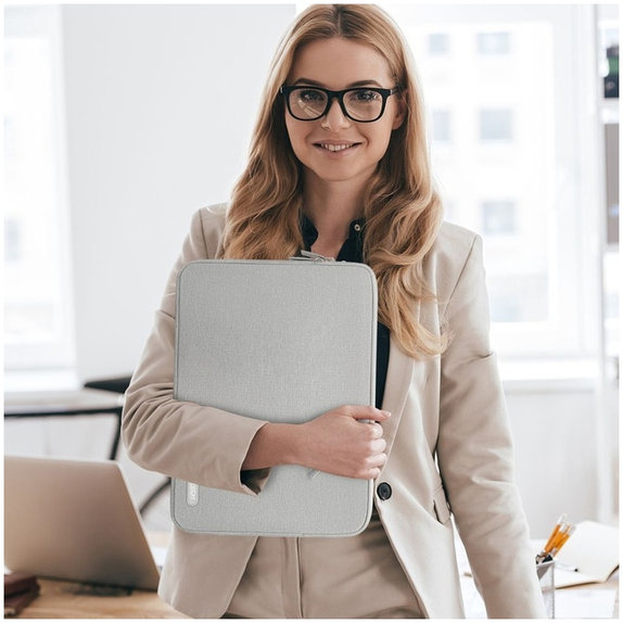 Laptop case Sleevy 13-14, Crayon Grey, Tech-Protect