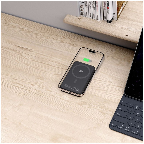 Power bank PB24 Lifemag Qi2 MagSafe 10000mAh, black, Tech-Protect