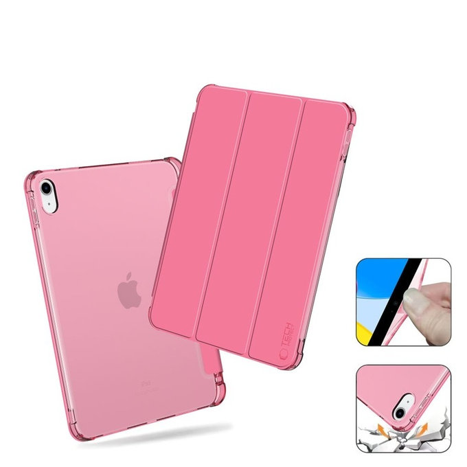 Case Sc Pen Hybrid for iPad 10.9" 10 / 2022 / 11" 11 / 2025, Crystal Magenta, Tech-Protect