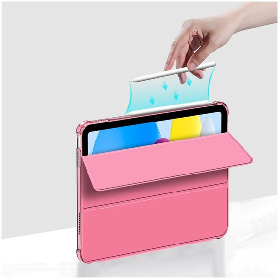 Case Sc Pen Hybrid for iPad 10.9" 10 / 2022 / 11" 11 / 2025, Crystal Magenta, Tech-Protect